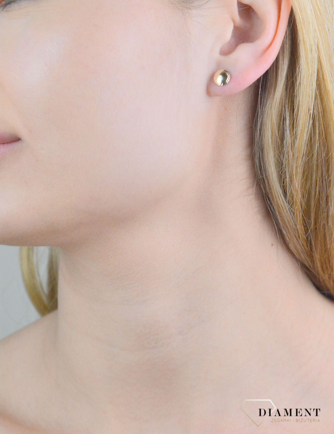 Kolczyki złote kulki grawerowane próba 375, KL 8725 375 (1).jpg